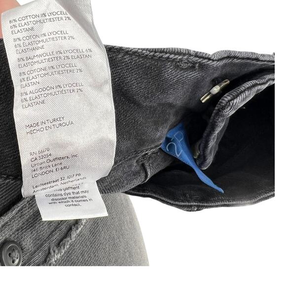 Anthropologie Pilcro The Skipper Jeans Wide Leg Crop Black Size 27P Petite - Picture 13 of 13